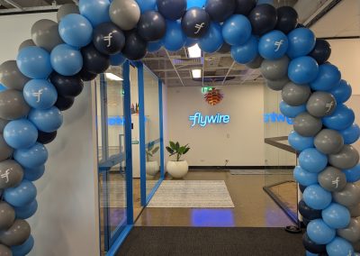 Flywire balloon arch brisbane