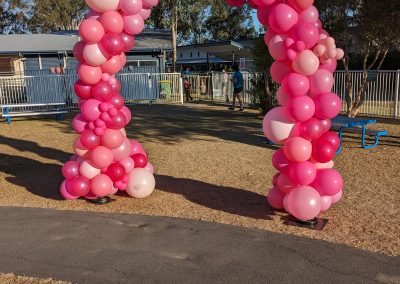 pink organic arch